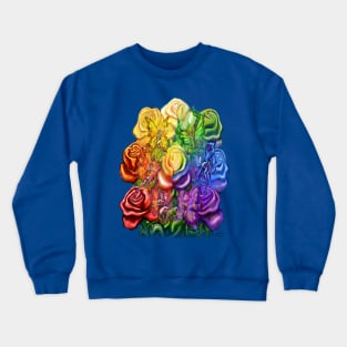 Rainbow Roses and Pixies Crewneck Sweatshirt